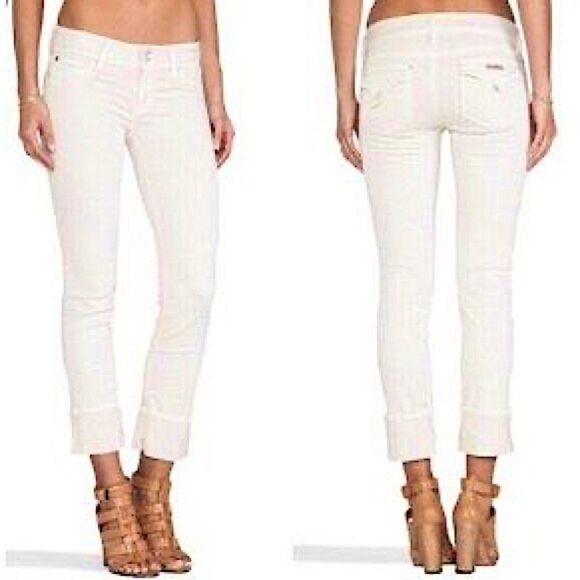 Hudson Jeans Ginny Crop Straight Cuff Size 27 Style    #WC215WAP Cut #7479 - Picture 1 of 8